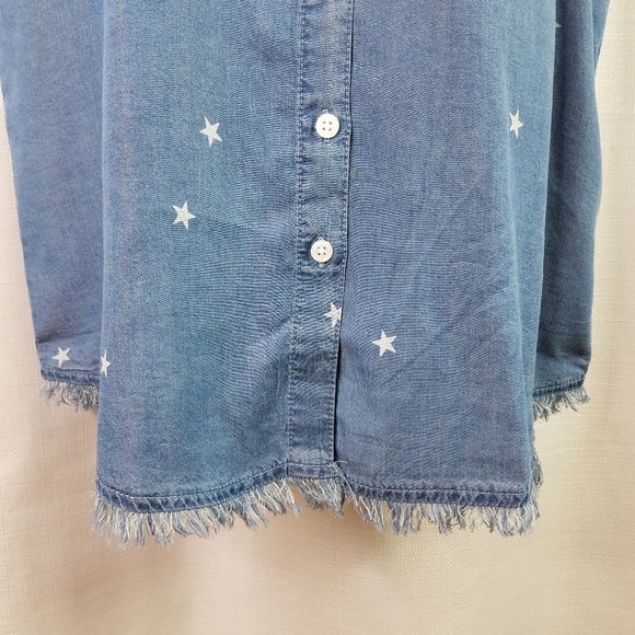 Thread & Supply chambray stars button up shirt - Picture 3 of 6